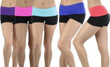 4-pack damesshorts voor hardlopen, fitness en gymnastiek